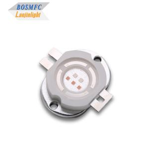 High-power LED Red+blue dual color 5W integrated LED light source for spectral