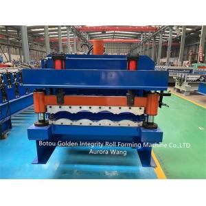 Metal Roof Glazed Tile Roll Forming Machine With 13 Roller Station