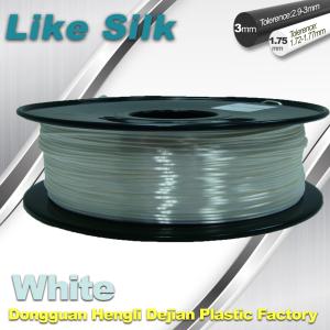 Cheap Imitation Silk Filament Polymer Composites Flexible 3d Printing Filament White for sale