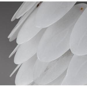Modern chandeliers for living room glass round art décor leaf chandelier(WH-MI
