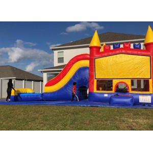 Commercial Inflatable Jumping Castle / Portable Bounce House And Slide