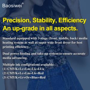 Dye Sublimation Textile Printer 1.9m 4pc I3200