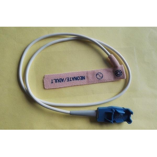Quality Latex Free 8 Pin Disposable Spo2 Sensor Blue Connector White Cable wholesale