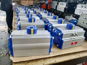 China actuators double acting pneumatic aluminum rack and pinions rotary actuator on sale