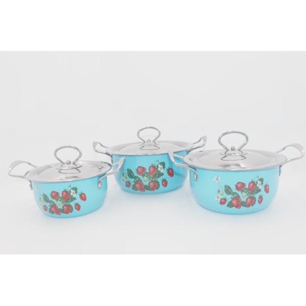 Quality 6pcs Nonstick Soup Pot Flower Coating Deep Casserole Pan wholesale
