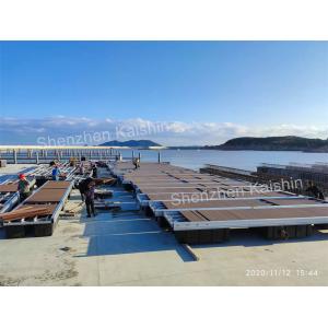Corrosion Resistant Aluminum Floating Pontoon Marina Floating Docks With Mooring
