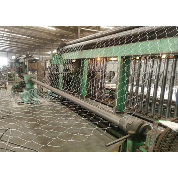 Hexagonal Hole Weaving Type Gabion Wire Baskets 60 X 80mm For Retaining Wall