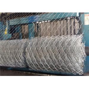 Hexagonal Galvanized Gabion Boxes 80x120mm Mesh River Bank Protective