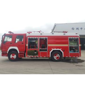 HOWO 276kw Fire Trucks Rescue 10 Wheeled 10t With Foam Powder Combination