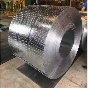 Coil Weight 3-8 Tons Customized Embossing Metal Mild Carbon Checkered Steel
