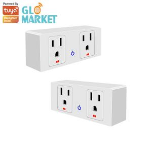 Cheap US Standard Tuya Wifi Smart Wall Plug Google Assistant Voice And Timing Control for sale