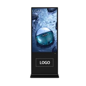Cheap Indoor Vertical Digital Signage Touch Display Totem Equipped With 8 Array Mic 4K Ultra HD Resolution for sale