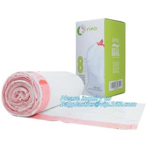 Customized biodegradable compostable Drawstring garbage bag, compostable garbage
