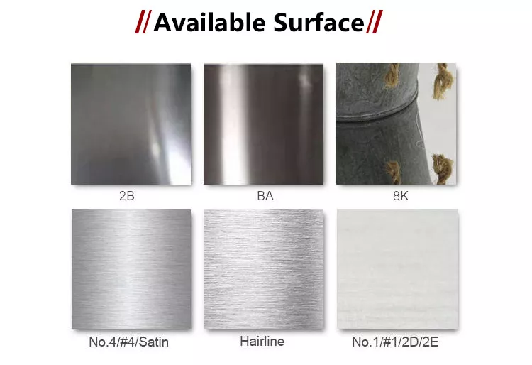 SGS Brushed Finish Embossed Custom Stainless Steel Plates