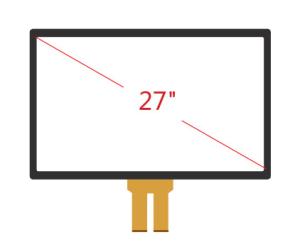 Cheap Embedded 27&quot; G+G Projective Capacitive Touch Screen , Lcd Touch Screen Panel for sale