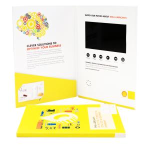 CMYK Offset Printing Video Brochure Cards Customized