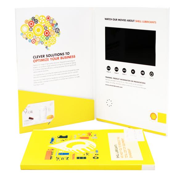 Quality CMYK Offset Printing Video Brochure Cards Customized wholesale