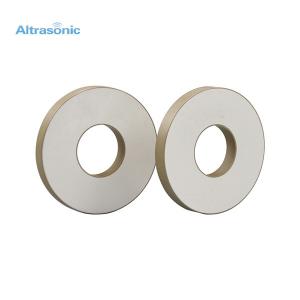 China Yellow Piezoelectric Ceramic Ring Shape Used For Ultrasonic Welding Converter on sale