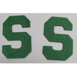 S Shape Iron On Felt Custom Embroidered Badge Patches