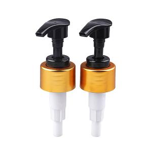 China Liquid Soap Dispenser Pump 24mm 28mm 33mm 38mm Hand Sanitizer Dispenser Gold Aluminum Plastic Lotion Pump for bottles on sale