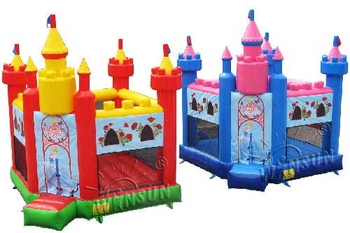 Quality Inflatable Princess Bounce House For Amusement Park / Leisure Center wholesale