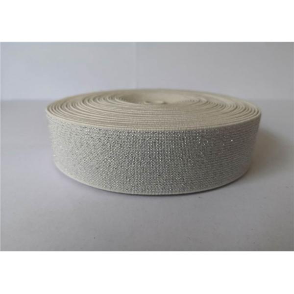 Quality Decorative Woven Polyester Webbing Straps For Panty White Clip Bright Wire 4mm wholesale