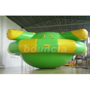 Double PVC Fabric Inflatable Saturn Rocker / Inflatable Floating Spinner