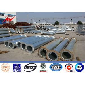 Electrical Galvanized Utility Power Poles For Transmission And Distribution