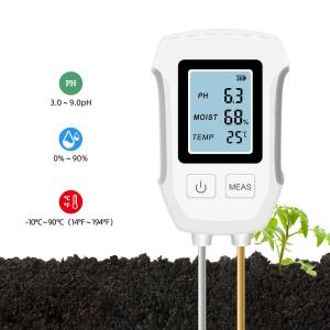 Soil Tester 3-in-1 PH Moisture Temperature Meter For Healthy Plants