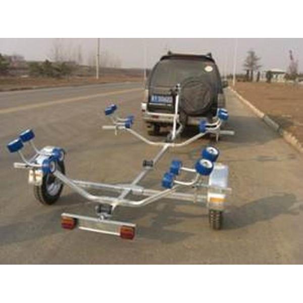 Quality Easy Take Two Axle Boat Trailer , 4.5m Foldable Boat Trailer For Inflatable Boats wholesale