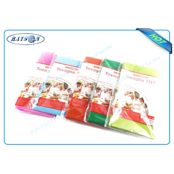Multi Colors / Multi Gram / 30-80 Gram Spunbond PP Non Woven Tablecloth / Table