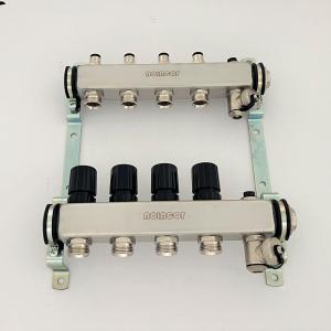 4 Loop water SS manifold for central underfloor heating system , Under floor