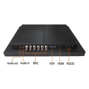 Desktop Square 19 Inch CCTV LCD Monitor High Brightness 110 - 240V Input Voltage