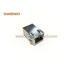 Cheap Industrial IoT Systems PoE RJ45 Connector Suitable for High Temperatures 350 micro H Inductance and 1 1 Turns Ratio for sale