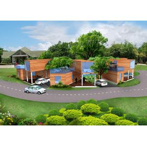 PVC Ceiling Panel Modular Cabin Unit / Prefabricated Home With Aluminium Sliding