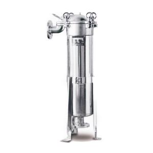 China Flanged Connection Stainless Steel 304/306L Top Entry Single Bag Filter Housing Chemical Filter Machine on sale