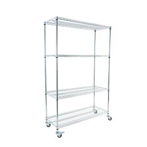 Customized ESD Storage 4 Layers Shelf Trolley Wire Mesh shelving Cart