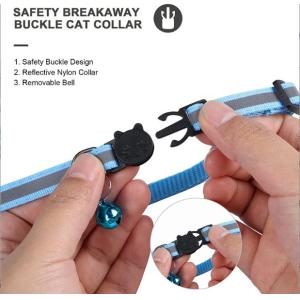 Adjustable Airtag Cat Custom Collar With Silicone Airtag Holder And Bell