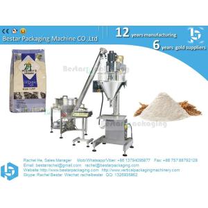 Automatic packaging machine for powder flour filling and sealing