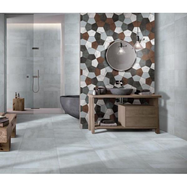 300x300 MM Size Rusted Porcelain Floor Tile Ice Color Matt Non Slip Wear