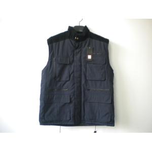 winter vest,  warm waist coat, UK style, navy, S-3XL, padding with corduroy shoulder