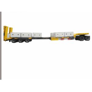 Van-type 3axles 80/100 Tons Heavy Duty Gooseneck Lowboy Low Bed Lowbed Semi