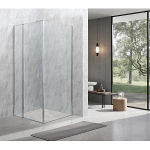 Square Shower Enclosures 6/8mm Tempered Glass And Chromed Alum Frame