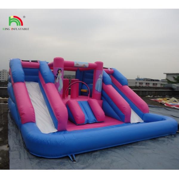 Hot Sale Inflatable Water Slide Double Lane Inflatable Water Slide with Detachable Pool for Sale