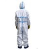 China White Color Disposable Protective Suit , Antibacterial Hospital Protective Suit on sale