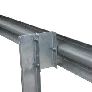 Highway Road Vehicle Barrier Galvanized Powder Coated Thrie Beam W Beam