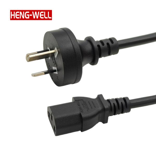 Quality SAA Certified 3 Pin Power Cord 10A 250V Power Supply Cord with Au Plug for PC/Computer/Laptop C13/C5 3 Pin for Home Appliance Convenient and Durable AC DC Power Cord with SAA Plug wholesale