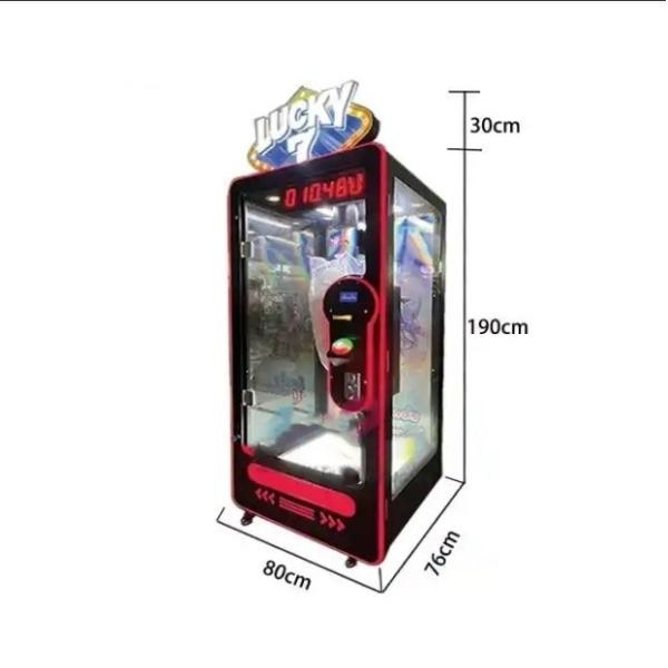 Popular Arcade Coin Operated Games Lucky 7 Cut Prize Game Claw Machine with