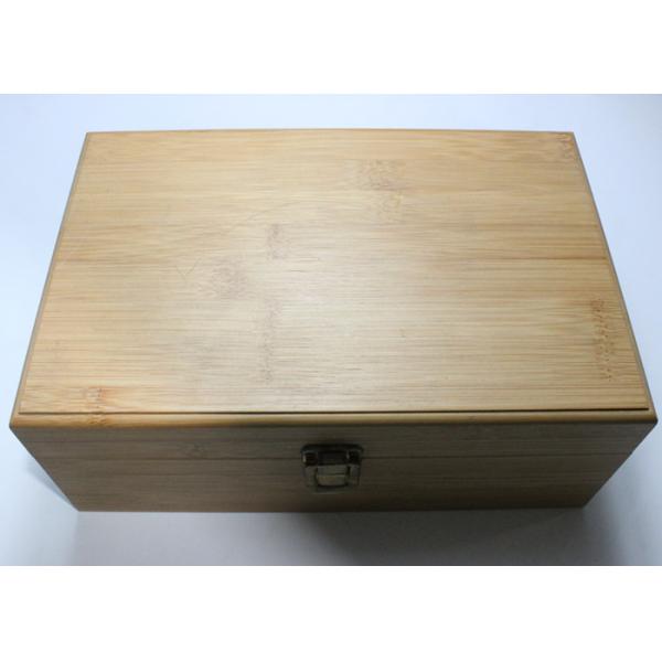 Quality Large Handmade Wood Gift Packaging Boxes With Hinge Metal Lock Lids wholesale