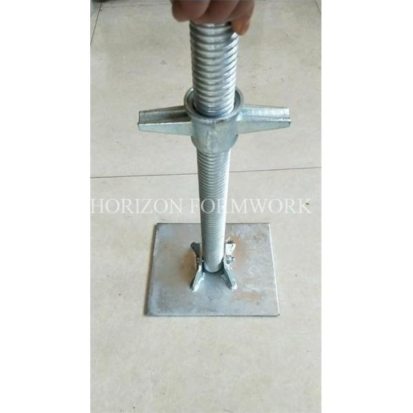 Quality SGS Scaffold Screw Jack Base With Galvanized Surface For Ringlock Systems wholesale